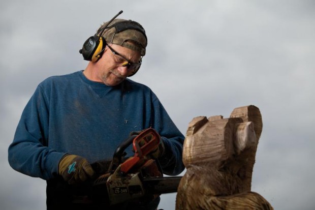 Chainsaw Artist Carves Designer Firewood
